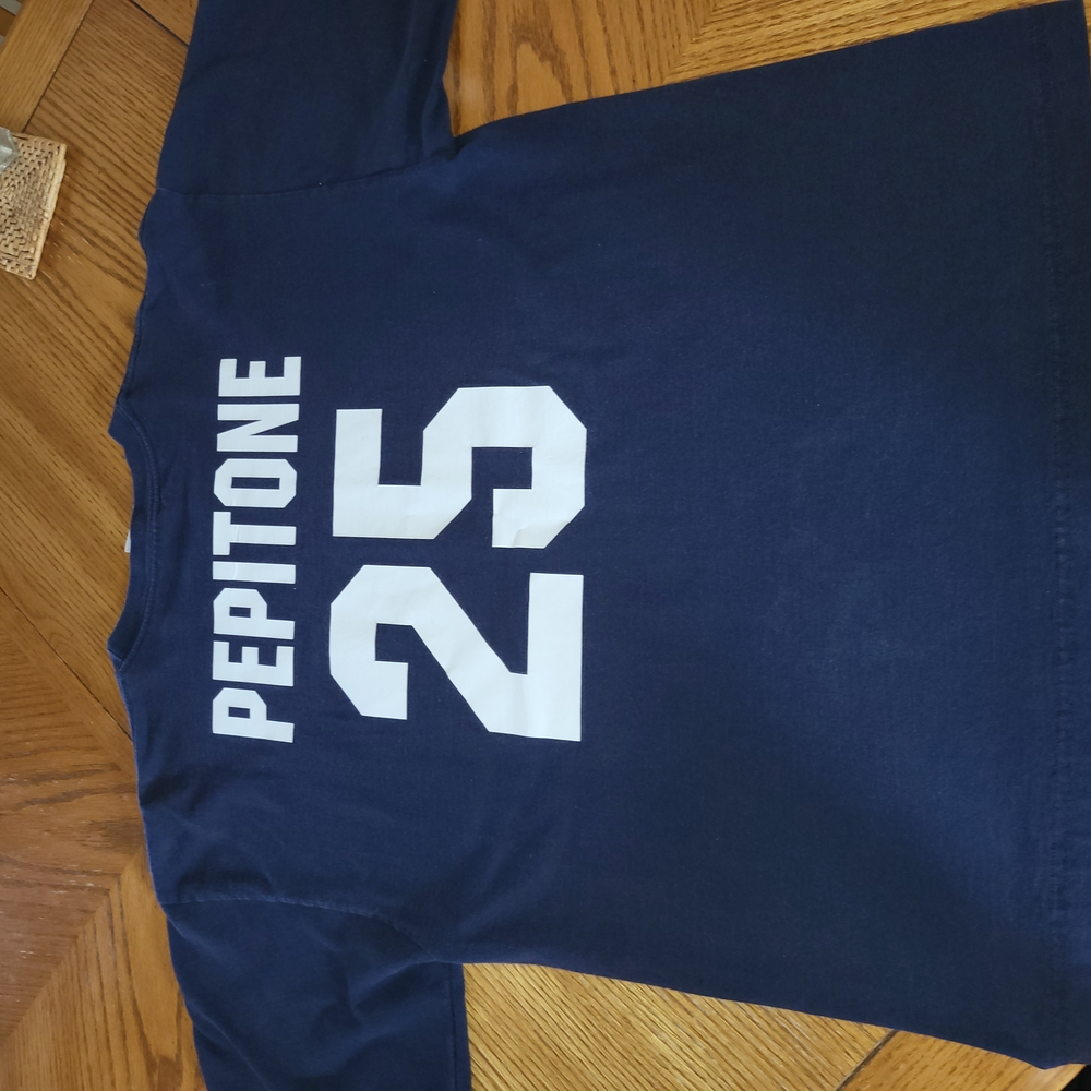 Majestic Dark Blue Pepitone T Shirt Shirt